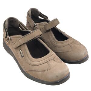 Mephisto Womens Size 7 Runoff Lilou Athletic Mary Jane Sneaker Brown Suede Shoes